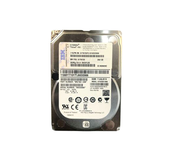 9RZ162-039 - IBM 250GB 7200RPM 6Gb/s SATA 2.5-inch Hard Drive