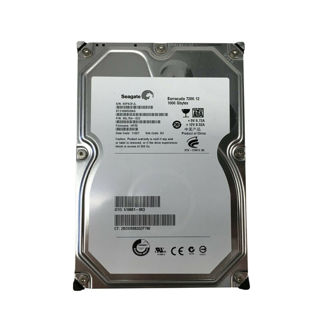 9SL154-023 - HP 1TB 7200RPM SATA 3Gb/s 32MB Cache 3.5-Inch Hard Drive