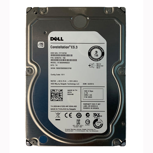 9ZM278-150 Seagate Constellation ES.3 Series 3TB 7200RPM SAS 6Gb/s 128MB Cache (CE) 3.5-Inch Hard Drive
