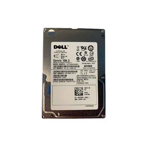 9FK066-051-DEL - Dell 300GB 10000RPM SAS 6Gb/s 16MB Cache 2.5-Inch Hard Drive