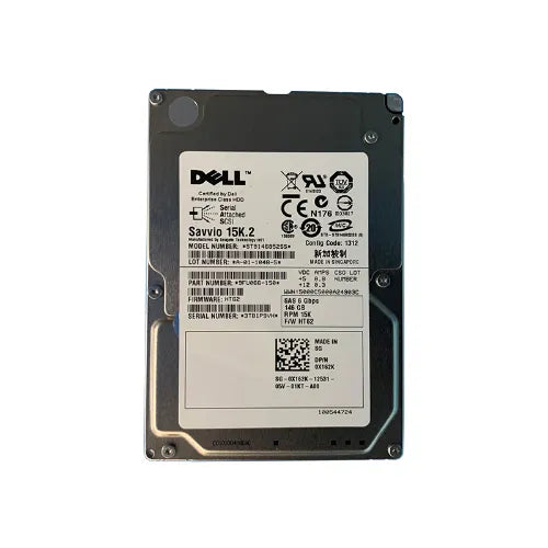 9FU066-150-DELL - Dell 146GB 15000RPM SAS 6Gb/s 2.5-Inch SFF Enterprise Hard Drive