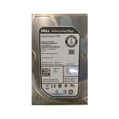 9YZ168-236-DELL-EQ - Dell EqualLogic 2TB 7200RPM SATA 6Gb/s 3.5-Inch Hard Drive