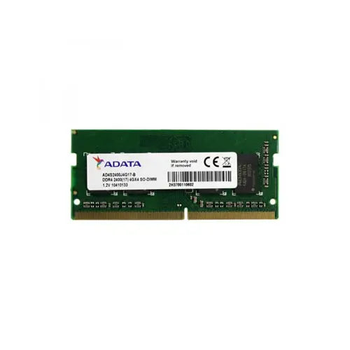 AD4S2400J4G17-B - ADATA Premier 4GB PC4-19200 DDR4-2400MHz Non-ECC Unbuffered CL17 260-Pin SoDIMM 1.2 V Single Rank Memory Module