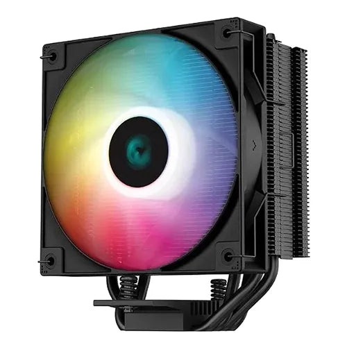AG400 BK ARGB DeepCool GAMMAXX CFM CPU Air Cooler All-Black 5V-3Pin Sync 220w TDP 6mm x 4 Copper Heat Pipes with 120mm Fan PWM 2000RPM 75.89CFM