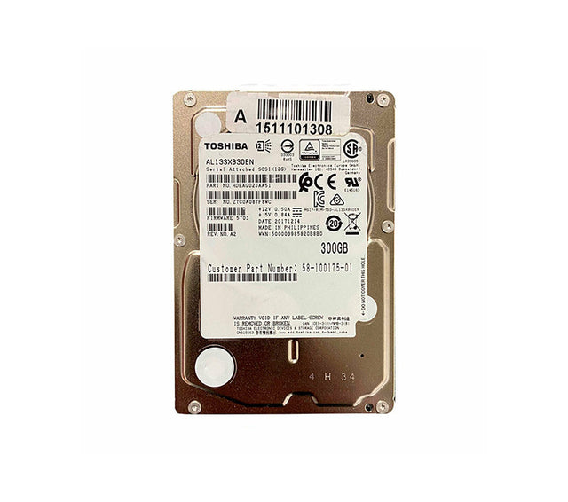 AL13SXB30EN - Toshiba 300GB 15000RPM SAS 12Gb/s 2.5-Inch Hard Drive
