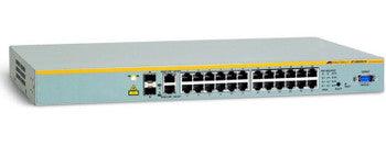 Allied Telesis - AT-8000S/24 - 24-Ports 100Base-TX Layer 2 Stackable Fast Ethernet Switch with 2x SFP & 2x Standby 1000Base-T RJ-45 Ports