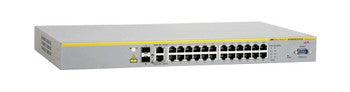 Allied Telesis - AT-8000S/24POE - 10/100TX x 24-Ports PoE Stackable Fast Ethernet Switch with 2 Combo Ports