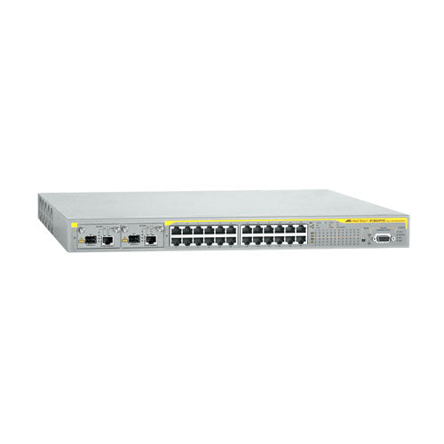 AT-8624POE-20 Allied Telesis 8600 Series 24 x Ports 10/100Base-TX PoE + 2 x Module Bays uplink Layer 3 Managed Fast Ethernet Network Switch