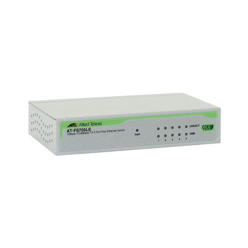 AT-FS705LE-40 Allied Telesis FS700 Series 5 x Ports 10/100Base-TX Rack-mountable Layer 2 Unmanaged Fast Ethernet Network Switch
