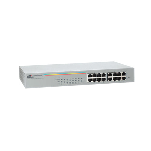 AT-FS716-40 Allied Telesis FS700 Series 16 x Ports 10/100Base-TX Rack-mountable Layer 2 Unmanaged Fast Ethernet Network Switch