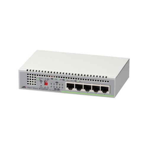 AT-GS910/5 Allied Telesis GS910 5 x Ports 1000Base-T Layer 2 Unmanaged Rack-mountable Gigabit Ethernet Network Switch