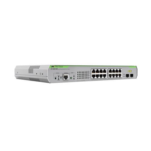 AT-GS916M-10 Allied Telesis CentreCOM GS900M AT-GS916M 14 x Ports 1000Base-T + 2 x Ports Combo SFP Layer 2 Managed Rack-Mountable Gigabit Ethernet Network Switch