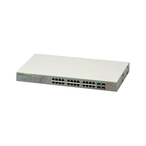 AT-GS950/28PS-50 Allied Telesis GS950 AT-GS950/28PS 24 x Ports PoE+ 1000Base-T + 4 x Ports SFP Layer 2 Managed Rack-mountable Gigabit Ethernet Network Switch