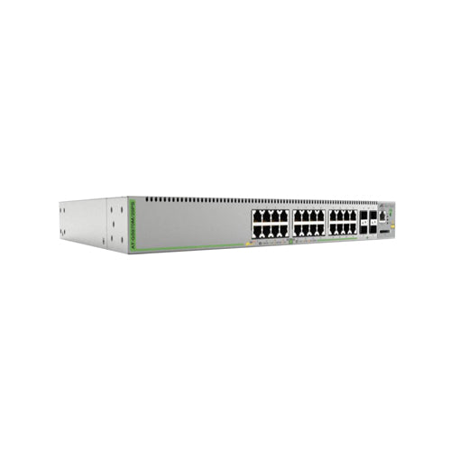 AT-GS970M/28PS-40 Allied Telesis CentreCOM GS970M Series 24 x Ports 1000Base-T PoE + 4 x Ports SFP Rack-mountable Layer 3 Managed Gigabit Ethernet Network Switch