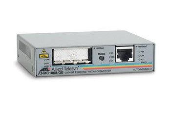 Allied Telesis - AT-MC1008/GB-60 - AT-MC1008/GB Gigabit Ethernet Media Converter 1 x RJ-45 1000Base-T 1000Base-X 1 x GBIC External Wall-mountable Rack-mou