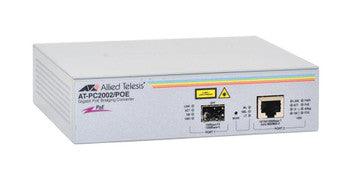 Allied Telesis - AT-PC2002/POE-10 - 100/1000TX (RJ-45) PoE To SFP Media Converter