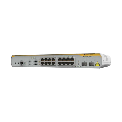 AT-X210-16GT-20 Allied Telesis x210 Series 14 x Ports 1000Base-T + 2 x Ports SFP Combo Rack-mountable Layer 2+ Managed Gigabit Ethernet Network Switch