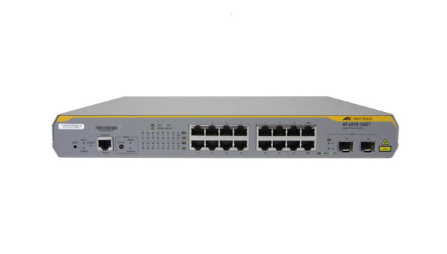 AT-X210-16GT-N1 - Allied Telesis x210 AT-X210-16GT 14 x Ports 1000Base-T + 2 x Ports Combo SFP Layer 2 Managed Gigabit Ethernet Network Switch