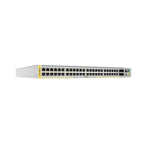 AT-X510-52GPX-40 Allied Telesis x510 Series 48 x Ports 1000Base-T PoE+ + 4 x Ports SFP+ Rack-mountable Layer 3 Managed Stackable Gigabit Ethernet Network Switch
