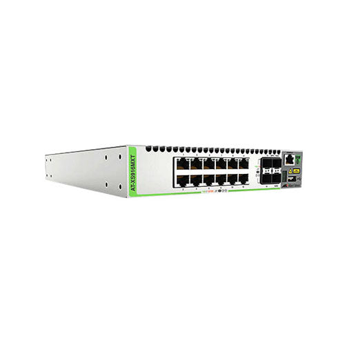 AT-XS916MXT-40 Allied Telesis CentreCOM XS900MX Series 12 x Ports 10GBase + 4 x Ports 1000Base-T Rack-mountable Layer 3 Managed Stackable Gigabit Ethernet Network Switch