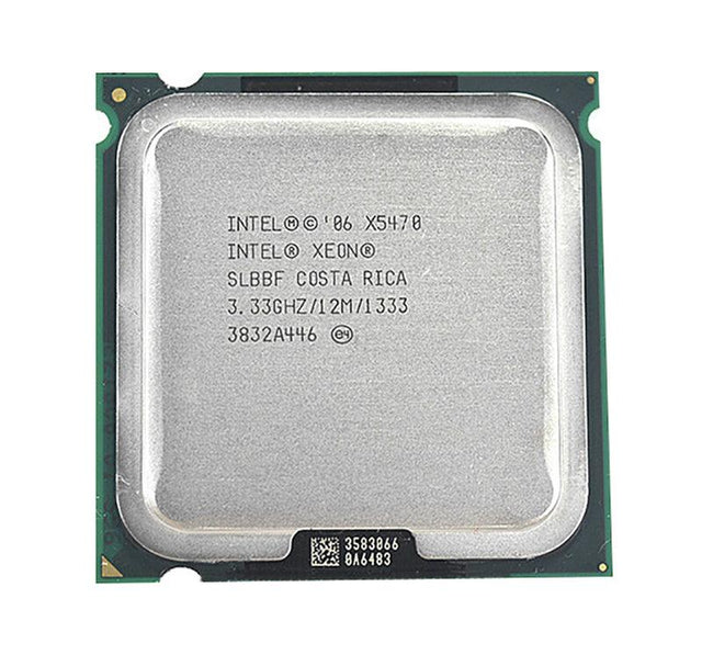 AT80574KJ093N - Intel Xeon X5470 Quad Core 3.33GHz 12MB L2 Cache 1333MHz FSB Socket J(LGA771) 45NM 120