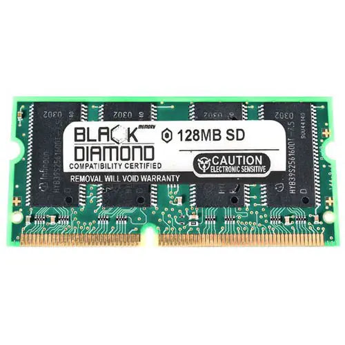 BD128M100MN03 - Black Diamond 128MB PC-100 non-ECC Unbuffered CL2 144-pin SoDIMM 3.3V 1Rx16 Memory Module