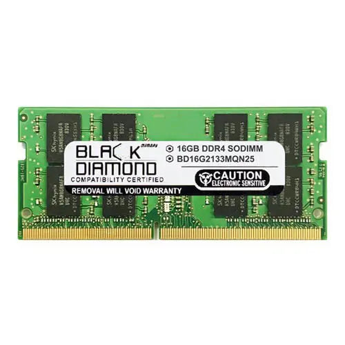 BD16G2133MQN25 - Black Diamond 16GB DDR4-2133 MHz PC4-17000 non-ECC Unbuffered CL15 260-Pin SODIMM 1.2V 2Rx8 Memory Module