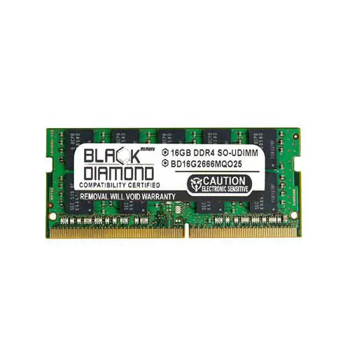 BD16G2666MQO25 - Black Diamond 16GB DDR4-2666 MHz PC4-21300 non-ECC Unbuffered CL19 260-Pin SODIMM 1.2V 2Rx8 Memory Module