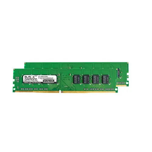 BD16GX22666MQ25 - Black Diamond 32GB Kit (2 x 16GB) DDR4-2666 MHz non-ECC Unbuffered CL19 288-pin DIMM 1.2V 2Rx8 Memory Module