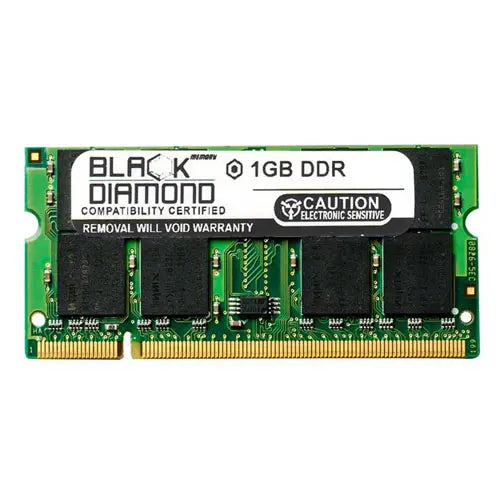 BD1G400MN10 - Black Diamond 1GB DDR-400 MHz PC-3200 non-ECC Unbuffered CL3 200-Pin SODIMM 2.5V 2Rx8 Memory Module