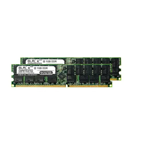 BD1GX2333MER11 - Black Diamond 2GB Kit (2 x 1GB) DDR-333 MHz PC-2700 ECC CL2.5 184-pin RDIMM 2.5V 2Rx4 Memory Module