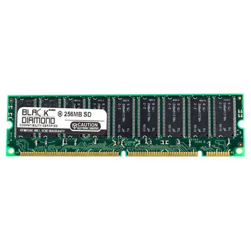 BD256M100MER05 - Black Diamond 256MB PC-100 ECC CL2 168-pin RDIMM 3.3V 2Rx4 Memory Module