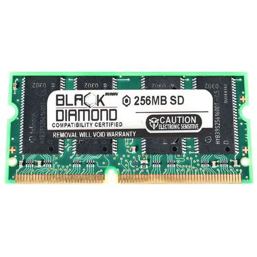 BD256M100MN04 - Black Diamond 256MB PC-100 ECC CL2 144-pin SoDIMM 3.3V 2Rx8 Memory Module