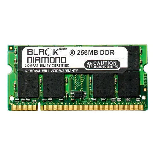BD256M400MN07 - Black Diamond 256MB DDR-400 MHz PC-3200 non-ECC Unbuffered CL3 200-Pin SODIMM 2.5V 2Rx8 Memory Module