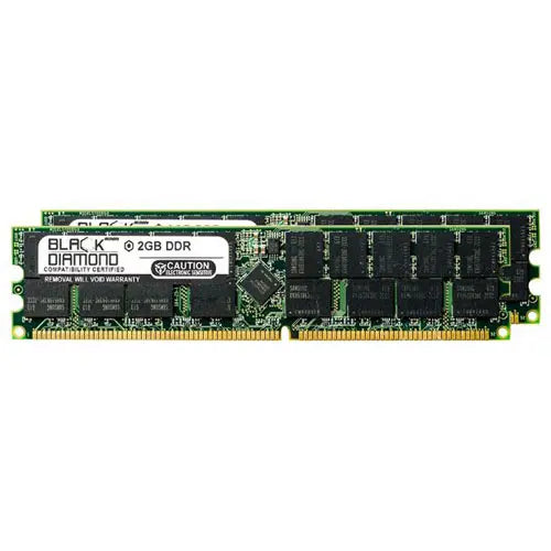 BD2GX2266MER14 - Black Diamond 4GB Kit (2 x 2GB) DDR-266 MHz PC-2100 ECC CL2.5 184-pin RDIMM 2.5V 2Rx4 Memory Module
