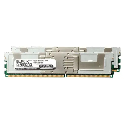 BD2GX2800MDF14 - Black Diamond 4GB Kit (2 x 2GB) DDR2-800 MHz PC2-6400 ECC CL6 240-pin DIMM 1.8V 2Rx4 Memory Module