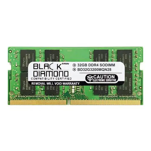 BD32G3200MQN28 - Black Diamond 32GB DDR4-2133 MHz non-ECC UnbufferedCL15 260-pin SODIMM 1.2V 2Rx8 Memory Module