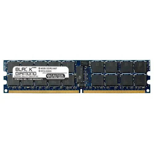 BD4G667MDR97 - Black Diamond 4GB DDR2-667 MHz PC2-5300 ECC CL5 240-pin RDIMM 1.8V 2Rx4 Memory Module
