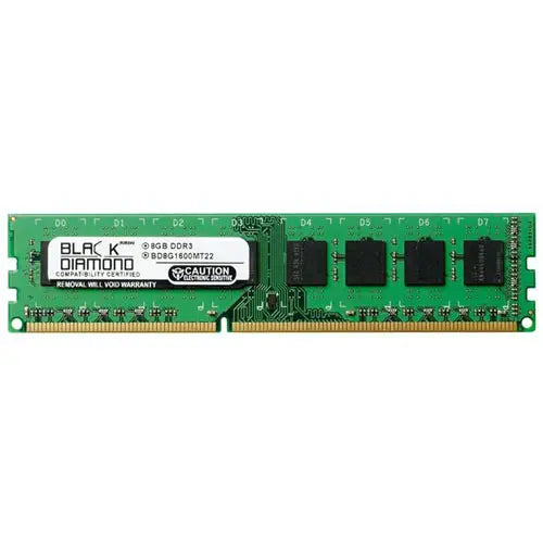 BD8G1600MT22 - Black Diamond 8GB DDR3-1600 MHz PC3-12800 ECC CL11 240-Pin DIMM 1.5V 2Rx8 Memory Module