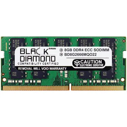 BD8G2666MQO22 - Black Diamond 8GB DDR4-2666 MHz PC4-21300 non-ECC Unbuffered CL19 260-Pin SODIMM 1.2V 2Rx8 Memory Module