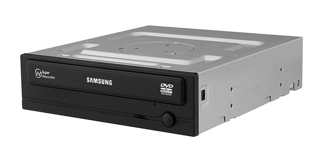 BLK-SH-224DB-DO Samsung Super WriterMaster 24x/24x/12x DVD+/-RW (+/-R DL) DVD-RAM SATA 1.5Gbps 1.5MB Cache Half-Height 5.25-inch Internal DVD Writer Drive