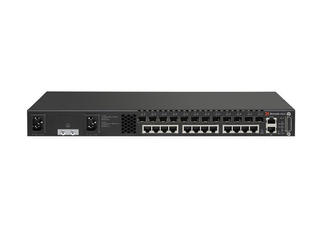 BR-6910-EAS-AC - Brocade 6910 12 x Ports RJ-45 10/100/1000Base-T + 12 x Ports SFP Layer 2 Managed Ethernet Network Switch