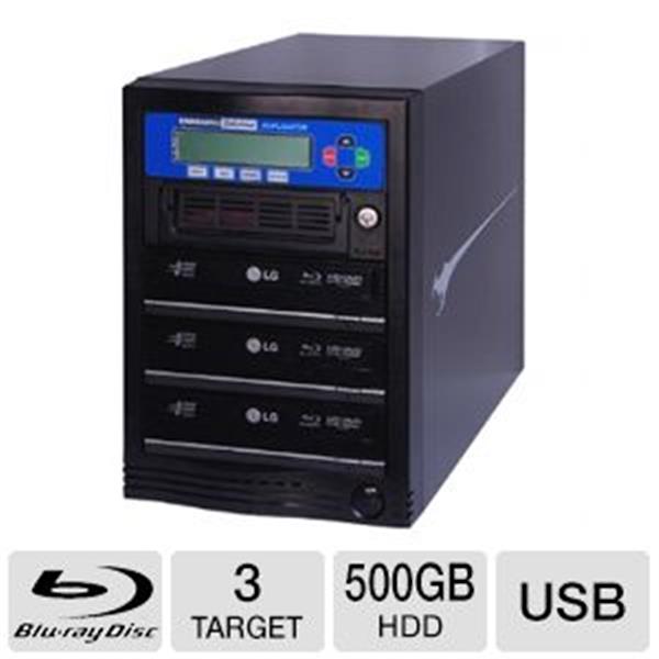 BR-DUPE-S3 Kanguru BD/DVD/CD Duplicator Standalone BD/DVD/CD Duplicator BD-Writer 6x BD-R 22x DVD-R 22x DVD+R 12x DVD-R 16x DVD+R 52x CD-R 6x BD-RE 22x DVD+R/RW 22x DVD-R/RW USB (Refurbished)