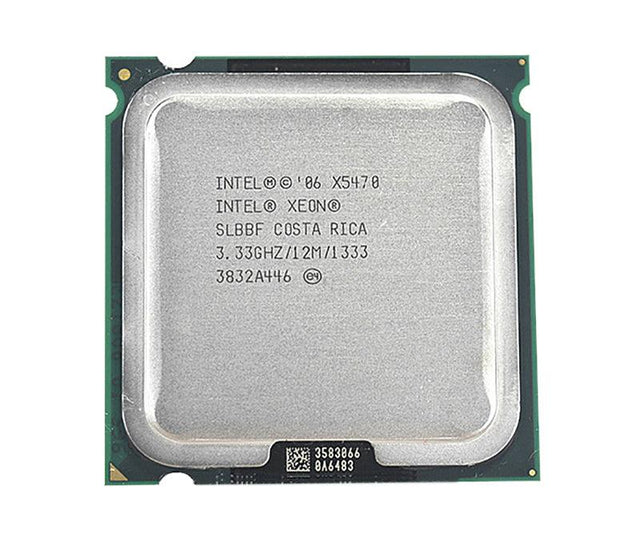 BX80574X5470P - Intel Xeon X5470 Quad Core 3.33GHz 12MB L2 Cache 1333MHz FSB Socket J(LGA771) 45NM 120