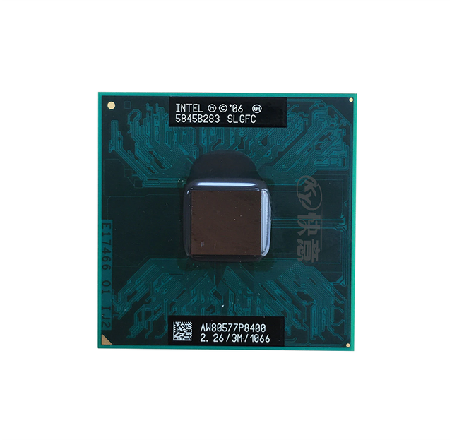 BX80577P8400 - Intel Core 2 Duo P8400 Dual-core (2 Core) 2.26GHz 1066MHz FSB 3MB L2 Cache Socket PGA478 / BGA479 Processor