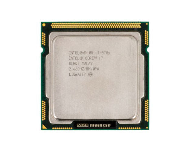 BX80605I7870S - Intel Core i7-870S Quad-core (4 Core) 2.66GHz 2.50GT/s DMI 8MB L3 Cache Socket LGA1156 Processor