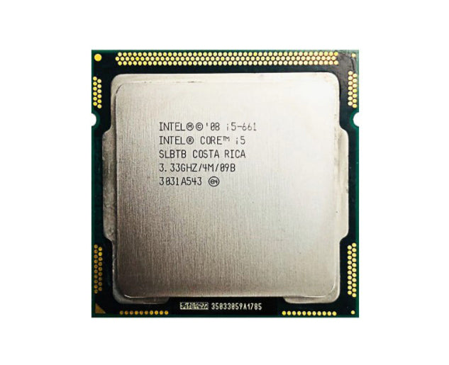 BX80616I5661 - Intel Core i5-661 Dual Core 3.33GHz 2.50GT/s DMI 4MB L3 Cache Socket FCLGA1156 Desktop Processor