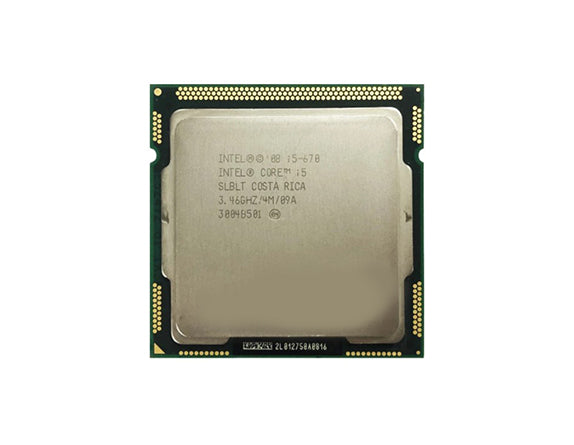 BX80616I5670 - Intel Core i5-670 Dual Core 3.46GHz 2.50GT/s DMI 4MB L3 Cache Socket FCLGA1156 Desktop Processor