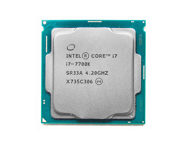 BXC80677I77700K - Intel 7th Generation Core i7-7700K Quad-Core 4.20GHz 8.00GT/s DMI3 8MB L3 Cache Socket LGA1151 Processor (Tray part)