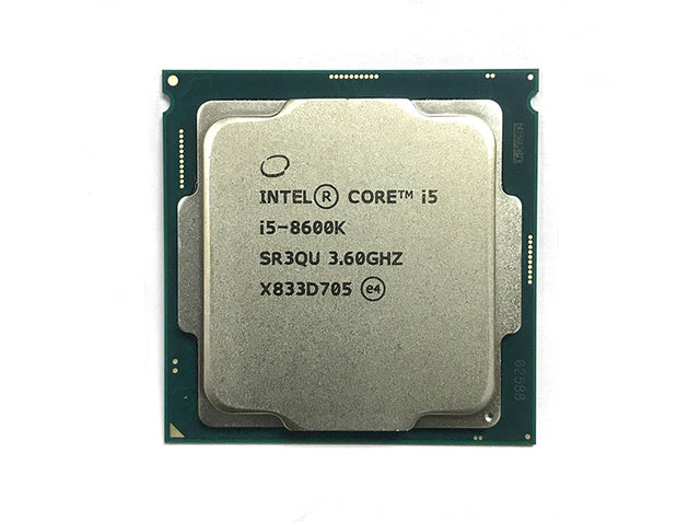 BXC80684I58600K - Intel 8th Generation Core i5-8600K 6-Core 3.60GHz 9MB L3 Cache Socket H4 LGA-1151 Processor (Tray part)